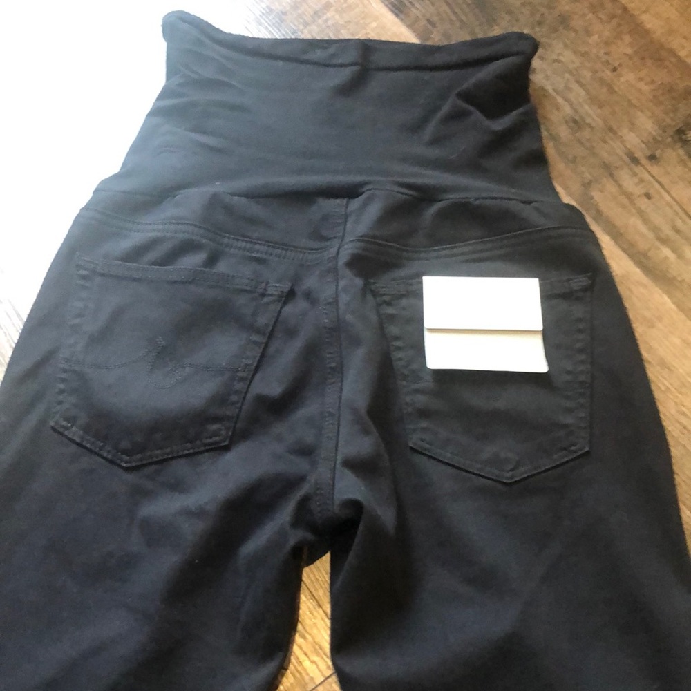 NEW! AG the leggings super skinny jeans in black - maternity - Picture 5 of 8